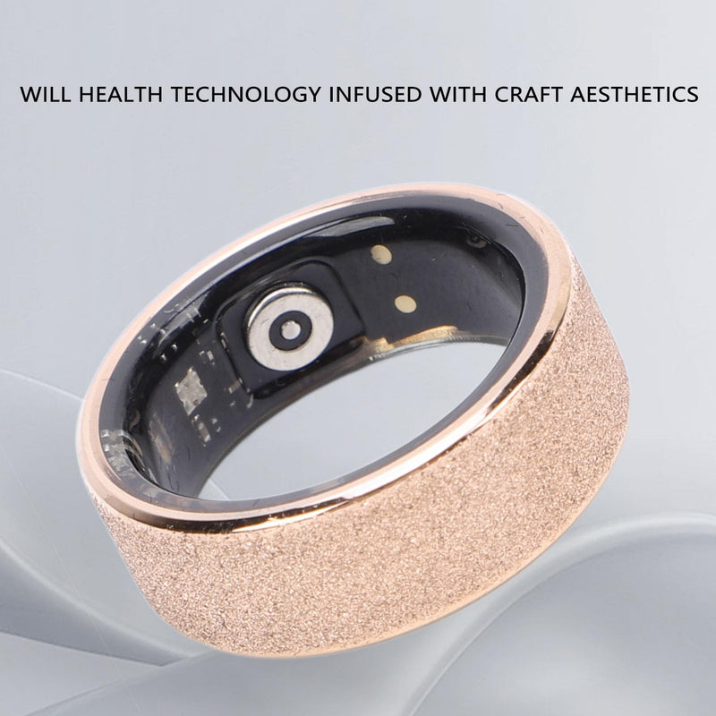Smart Ring Health Tracker,IP68 Water Resistant Smart Ring Fast Charging Sports Monitoring Ring for Sports Sleep 9#