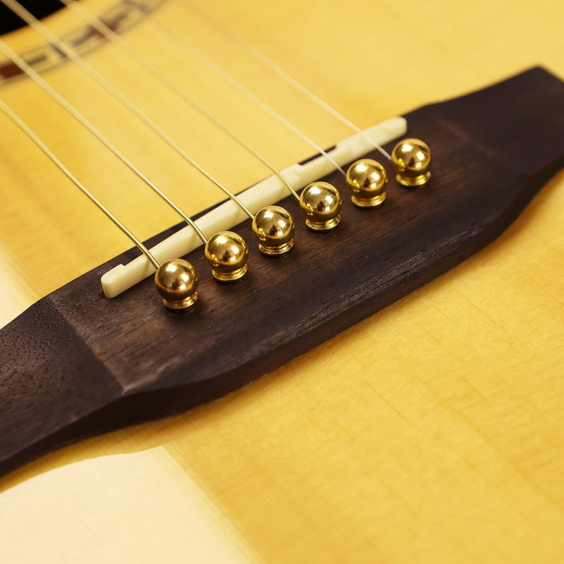 12 Pcs Acoustic Guitar Bridge Pins with Bridge Pin Puller Remover 2 Guitar Picks Guitar Pegs Guitar Parts Accessories Replacement Tools Kits