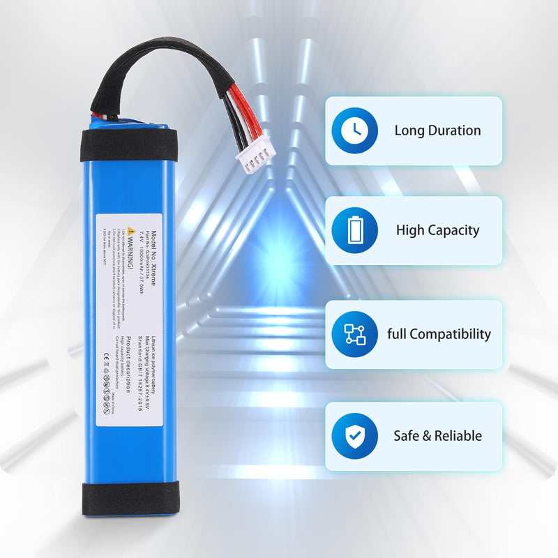 10000mah 37.0Wh Battery for JBL Xtreme1 Extreme Xtreme 1 GSP0931134 Replacement Batterie with Tools