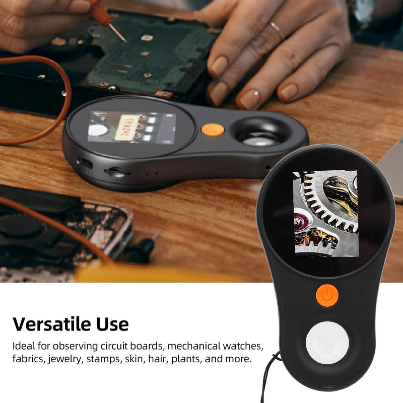[AUSTRALIA] - Macro Digital Microscope, 500X Handheld Digital Microscope Fixed Focus, Portable Handheld Magnifying Glass with 2.0 Inch Screen, 2MP Pixels, Built in 8 LEDs, for OS 