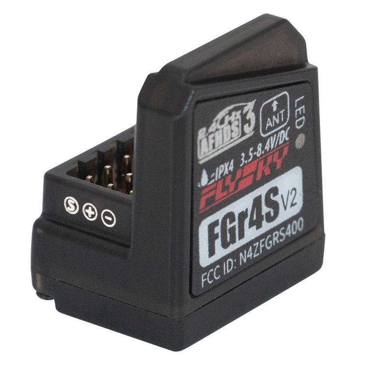 FGR4S V2 Receiver 2pcs AFHDS 3 Built-in Single-Antenna Bidirectional PWM/PPM/IBUS Output Receiver for NB4 PL18 Remote Control Transmitter