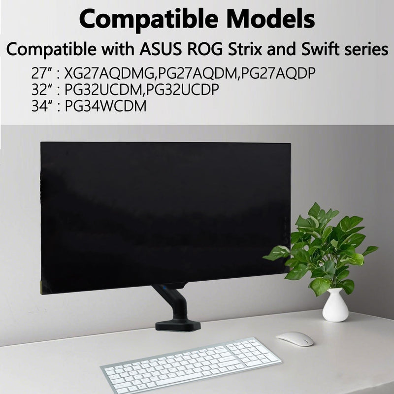 PG27AQDP VESA Adapter Compatible with ASUS ROG 27" 34" Monitor | （Fits XG27AQDMG,PG27AQDM,PG27AQDP,PG32UCDP,PG34WCDM）– 75x75 to 100x100 wall mount Bracket