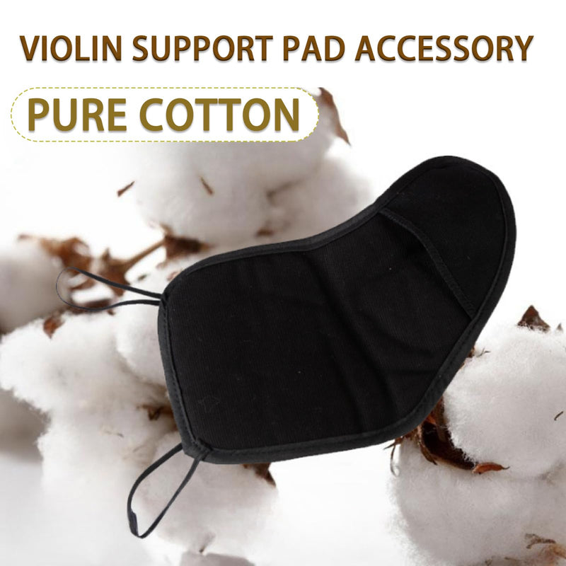 Comfortable 4/4-3/4 Violin Chin Shoulder Rest Pad, Pure Cotton Violin Support Pad Accessory for Enhanced Playing Experience