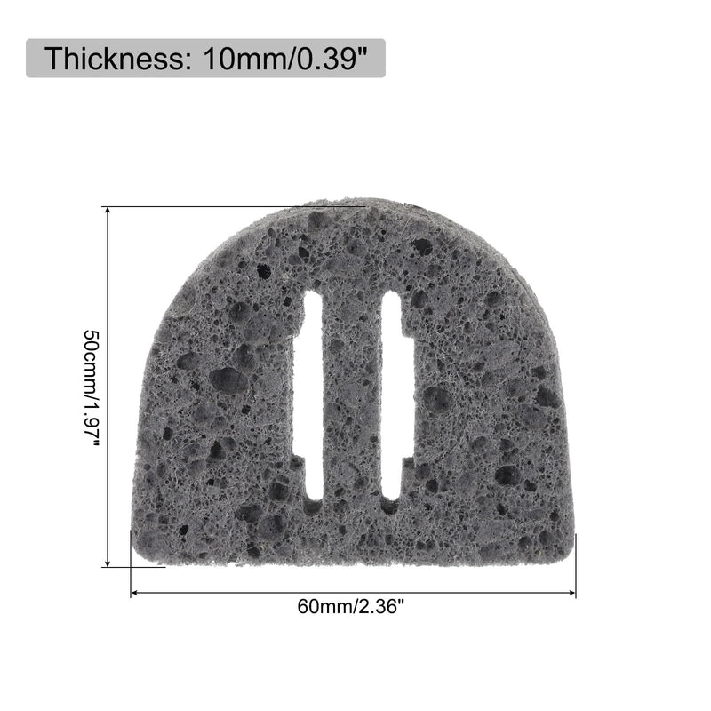 QUARKZMAN Pack of 2 Soldering Sponge 5 x 6 cm 888 Soldering Iron Special Grey/Black Cleaning Pads Welding Tips Replacement for Cleaning the Soldering Iron