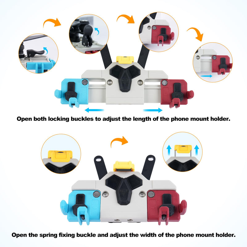 CFMOTO 450SS 400 Special Motorcycle Phone Mount with Vibration Dampener,Heavy Duty Phone Holder for Motorcycle,Anti Slip, Anti Shake, Anti-Theft,Adjustable for 5.4-8.3'' Smartphone