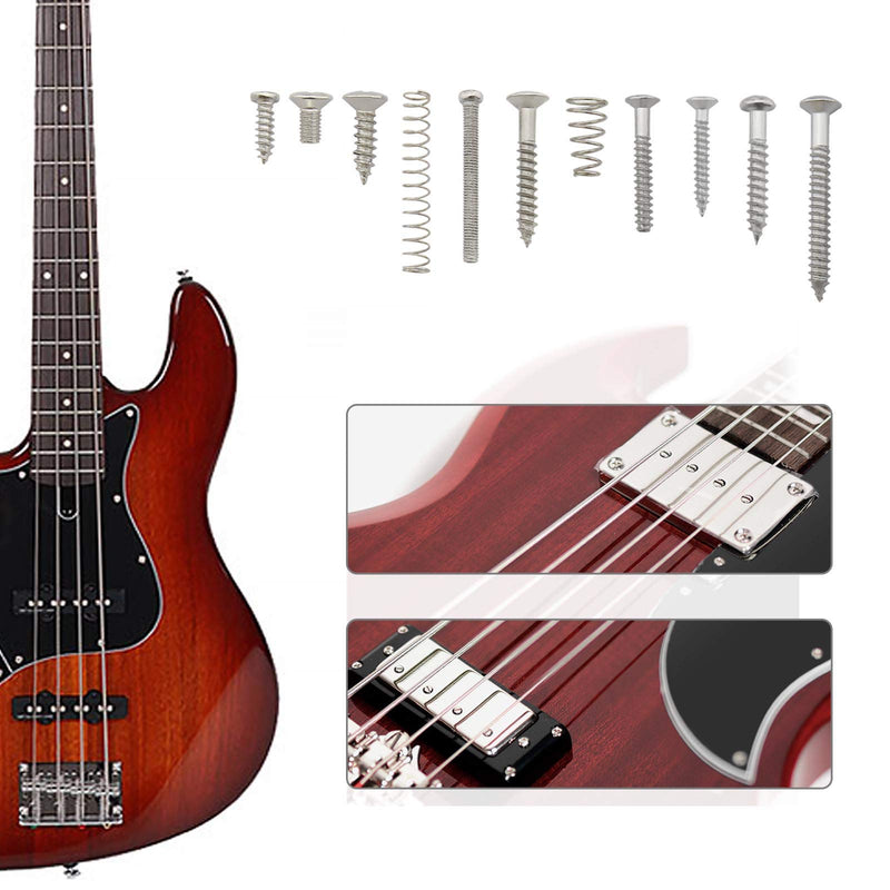 Create idea 149Pcs Guitar Screws Kit for Electric Guitar Bass Bridge Pickup Tuner Switch Neck Plate Pickguard with Storage Box 9 Types