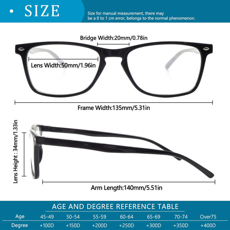 6 Pack Reading Glasses for Women Men, Spring Hinge Eyeglasses Blue Light Blocking Anti Eyestrain Computer Readers 6 Mix C1 1.5 x