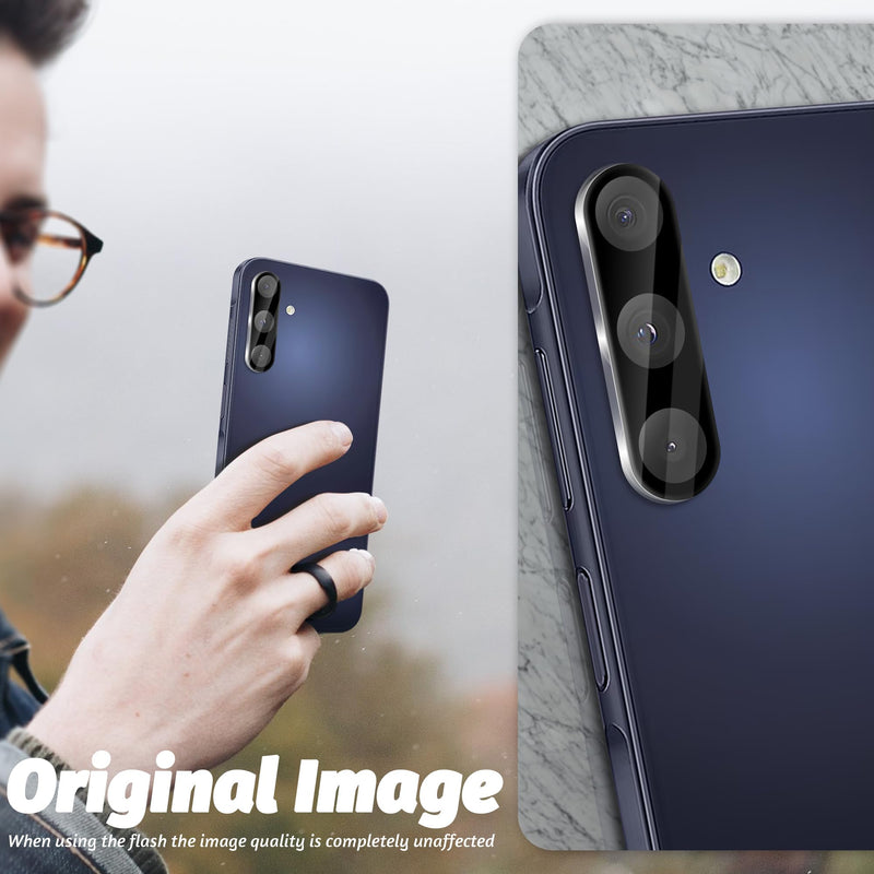 (3 Pack) Orzero Compatible for Samsung Galaxy A15 5G Camera Lens Protector, Tempered Glass 9 Hardness High Definition Anti-Scratch