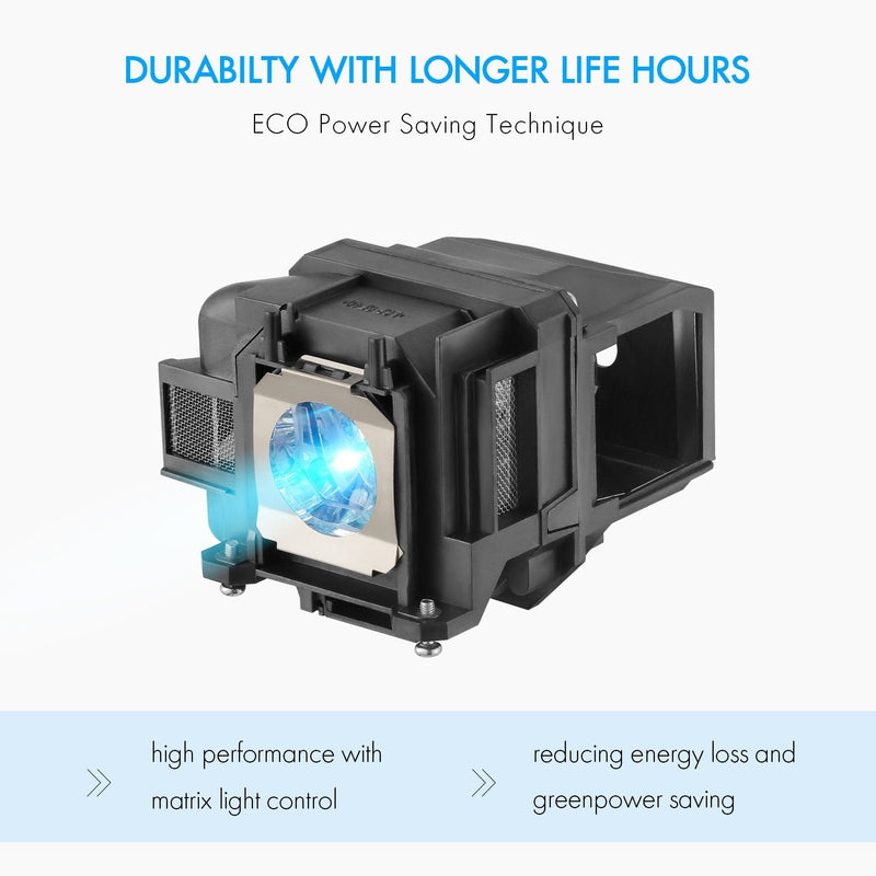 AWO Replacement Lamp Bulb for ELPLP78 / V13H010L78 with Housing for EPSON EB-945/955W/965/S17/S18/SXW03/SXW18/W18/W22/X18/X20/X24/X25