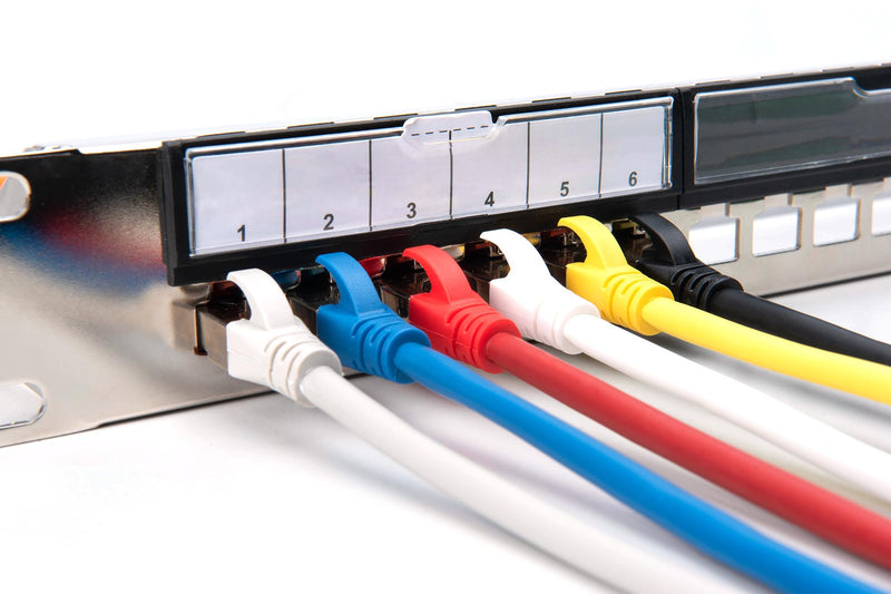 DIGITUS Patch Panel - Modular - For Keystone Modules - 19" - 24-Port - Shielded - Rack Mount 1U - Grey