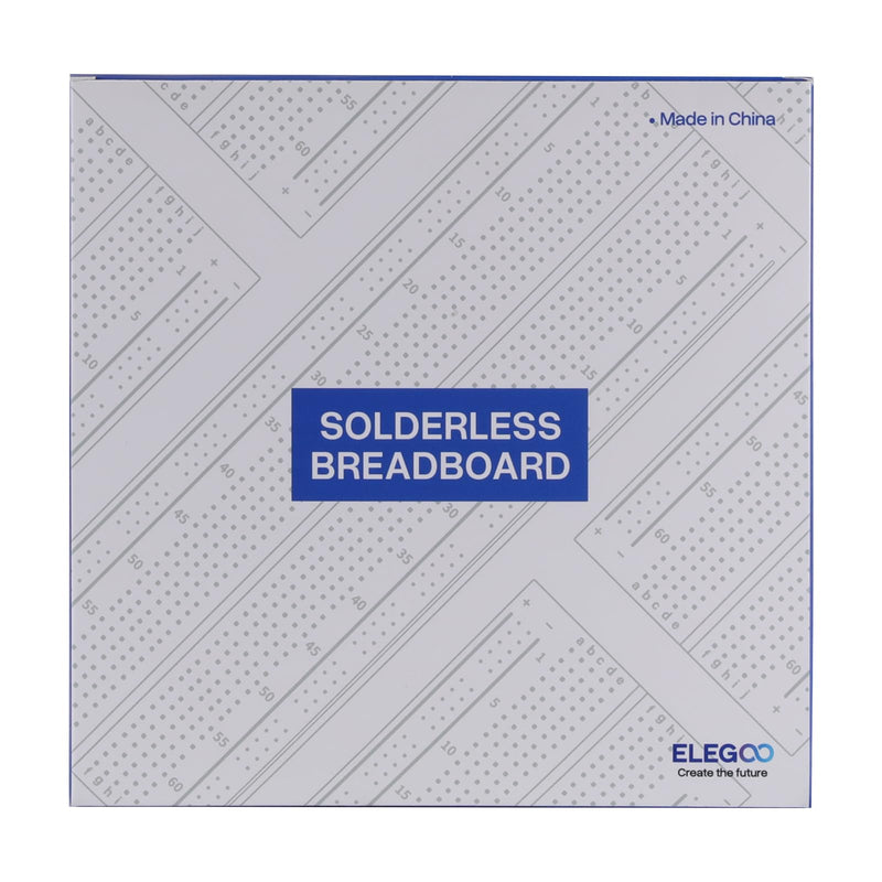 ELEGOO 3 Breadboard 830 Pin Solderless Prototype PCB Board Kit for Arduino Proto Shield Distribution Connection Blocks