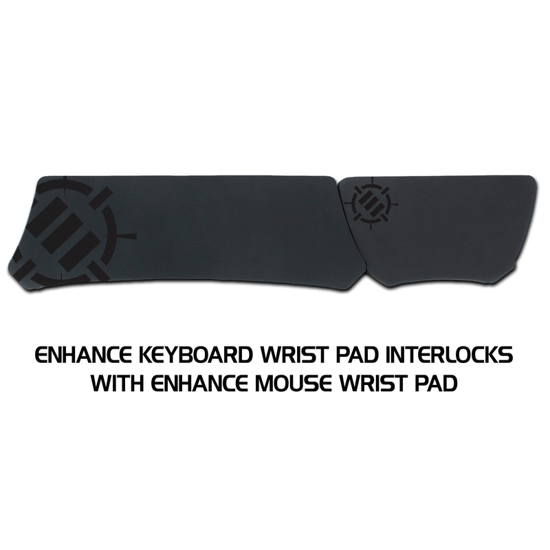ENHANCE Gaming Mouse Wrist Rest - Firm Wrist Pad for PC Gamers and Esports Professionals with Ergonomic Support, Non-Slip Rubber Backing, Anti-Fray Design - Great for Gaming or Office Use Mouse Size