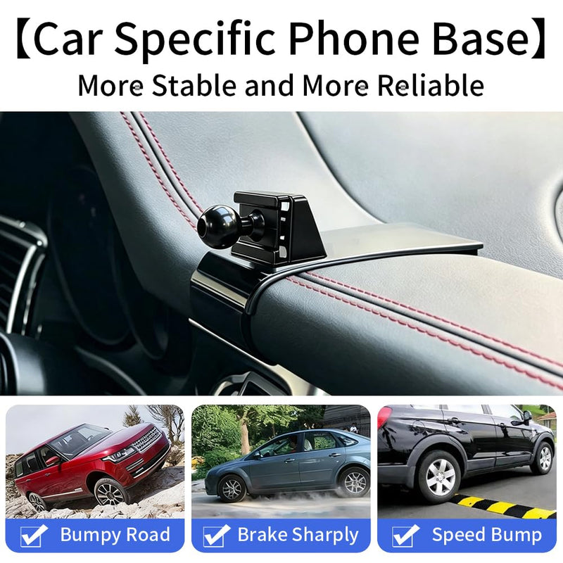 Car Phone Holder Mount for Porsche Macan 2015-2026 and Cayenne 2019-2023 | Accessories Magnetic Cellphone Stand, Cell Phones Navigation Charging Screen Cradles,Double 360°Rotation,for Magsafe Magnet