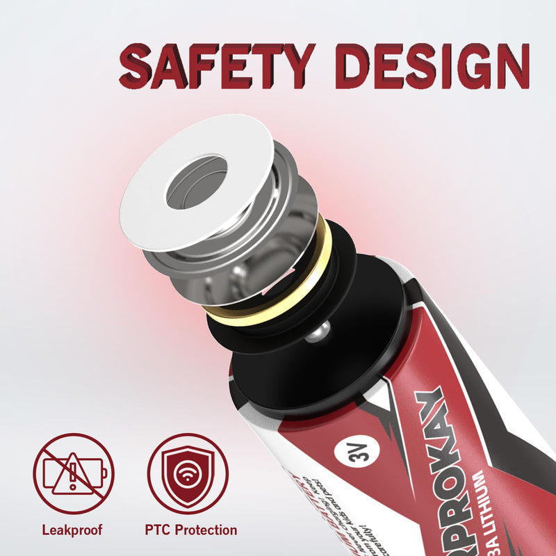 [AUSTRALIA] - CR123A 3V Lithium Battery 6Pack 1500mAh 3 Volt CR123, 123A, 123, CR17345, CR17335 Batteries Lithium for Camera, Flashlights, Lasers, Alarm Sensors, Optics【Non-Rechargeable】 