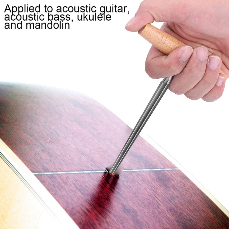Violin Peg Hole Reamer, Guitar Peg Hole Reamer, Peg Hole Reamer for Acoustic Guitar Double Bass Ukulele String Shaft Reamer