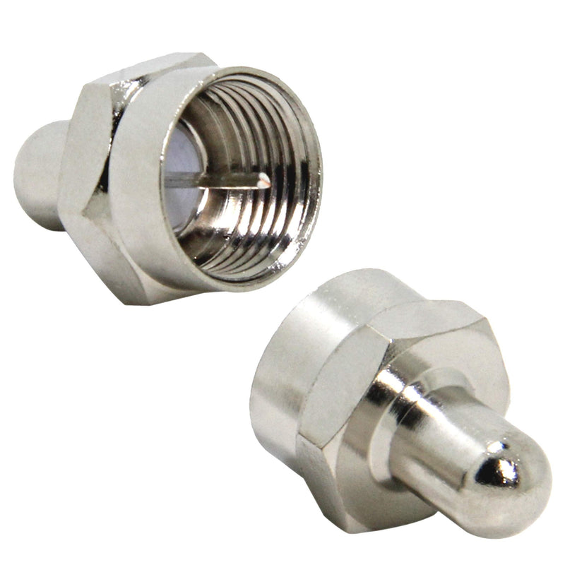 Coax Cap Cover, 75 Ohm Terminator, 10-Pack, Coax Terminator Caps for Ports on Splitter, AMP, Coaxial Cable, TV Antenna, Wall Plates, Booster