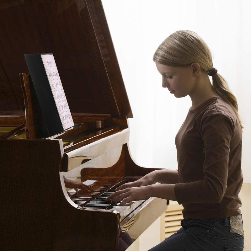 120Pages Sheet Music Folder A4, Spiral Binder Music File Folder, 8.5x11 inch Paper Documents Storage Holder Bag, Blank Plastic Concert Choral Folder