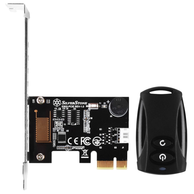 SilverStone Tek 2.4G Wireless Power Remote with Power/Reset Function and Audio Feedback ES02-PCIE