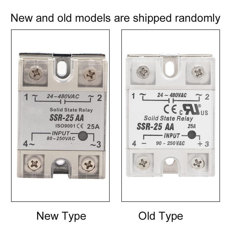 Solid State Relay, SSR-25, Distribution and Control Devices Relay AA 25A Solid State Relay Module (SSR AC Input 90-250V AC Output 24-480V AC)