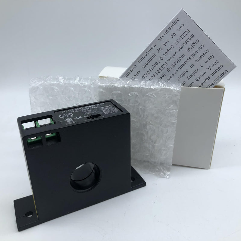 Current Transmitter, FCS2151-SD-420E Current Transducer Transmitter Transformer Sensor AC Current Converter 0-200A