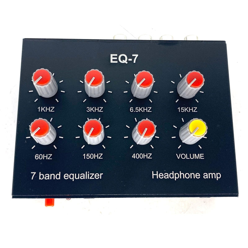 [AUSTRALIA] - EQ-7 Audio Signal Headset Amplifier 7-Band EQ Equalizer 2 Channel Digital Sound Equalizer +12V Power Adapter 