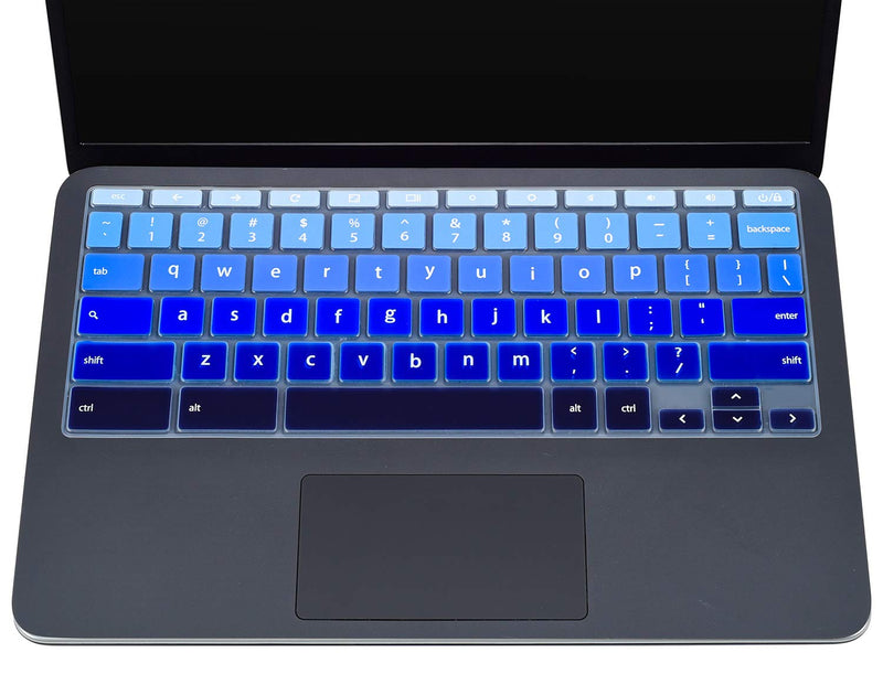 Keyboard Cover for HP Chromebook 11A G8 11.6",2020 HP Chromebook 11 11a-na0010nr/21nr/30nr/40nr/50nr/60nr,HP Chromebook X360 12b-ca0010nr,HP Chromebook x360 11 G3 EE Laptop Protective Accessories Ombre Blue6S