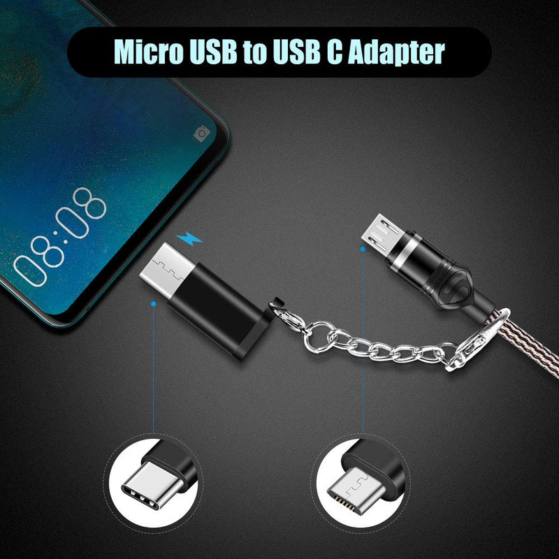 USB C Adapter 4Pack Micro USB to USB C Adapter USB C to USB-A USB C to USB Converter Type c Adapter OTG USB Type C Adapter Portable Key Fob for Huawei Mate Galaxy LG 4usb type c kit
