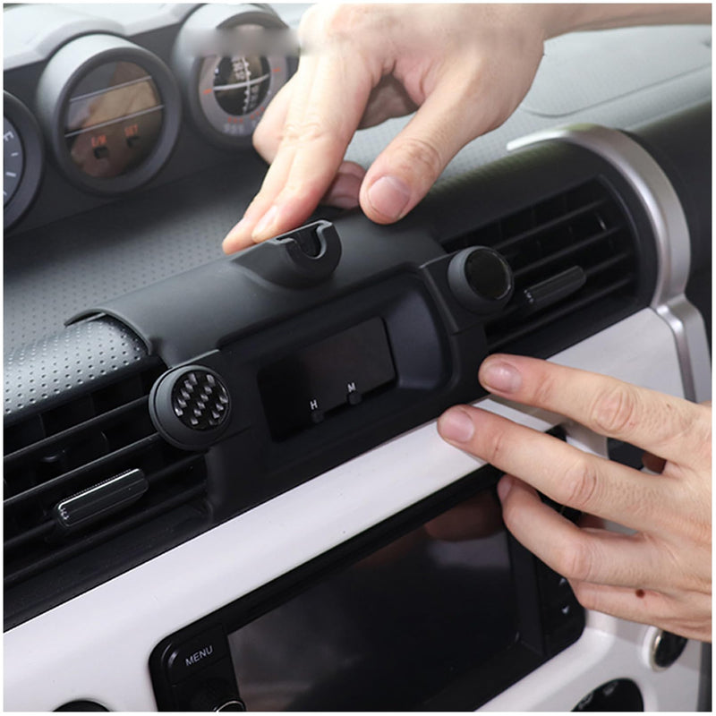 ITrims Car Phone Holder for Toyota FJ Cruiser 2007-2022 Car Dashboard Mount Cell Phone Cradles Adjustable Phone Stand Holder Universal Compatible with Most Smartphones Carbon Fiber