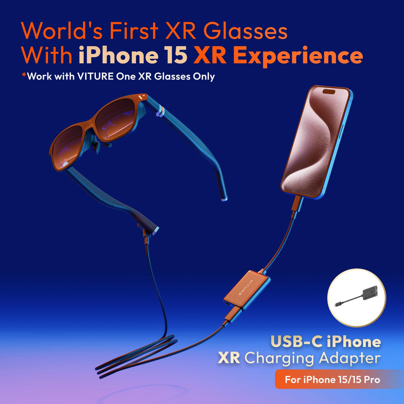 [AUSTRALIA] - USB- C XR Charging Adapter for iPhone 15/15 Pro, Enabling Multi-Screen, Enhanced 3DoF, Spatial 3D, VR Video Features on Your iPhone 15/15 Pro, Charge and Play for Other Devices 