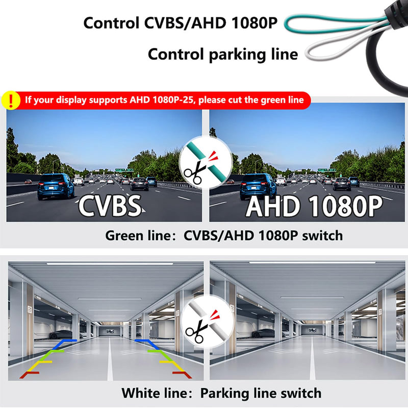 Vehicle Backup Camera CCD Compatible for BMW 3 5 Series X1 3 4 5 F07 F10 F11 F25 F26 F30 F34 Car Rear View AHD 1080P Camera Reverse Parking Fisheye Lens Waterproof Cam Car Trunk Handle Camera (golden)