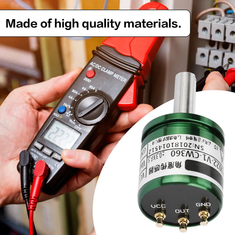 Telituny Rotatable Hall Sensor, Rotating Hall Angle Sensor 0-360 Degrees 0.088° Resolution, 12 Bit Rotating Hall Sensor Hall Effect Sensors, Hall Effect Position Sensor, 0-5V Output Full Circle