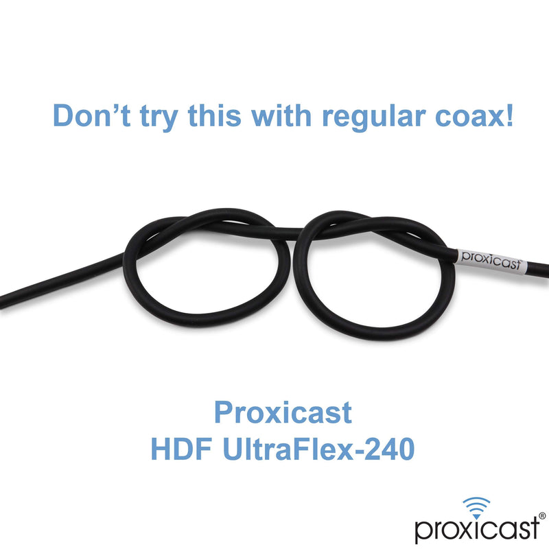 Proxicast 3 ft Ultra Flexible PL259 Male - N Male Low Loss Coax Cable Jumper Assembly for CB/UHF/VHF/Shortwave/HAM/Amateur Radio Equipment and Antennas - 50 Ohm (ANT-141-032-03) 3 foot