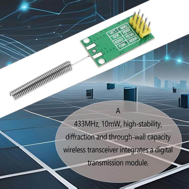 SING F LTD 2pcs CC1101 433Mhz Wireless Transceiver CUL Funk Module DC 1.8-3.6V 10mW USB FHEM Transceiver with Spring Antenna Compatible with A-rduino Compatible with Raspberry Pi