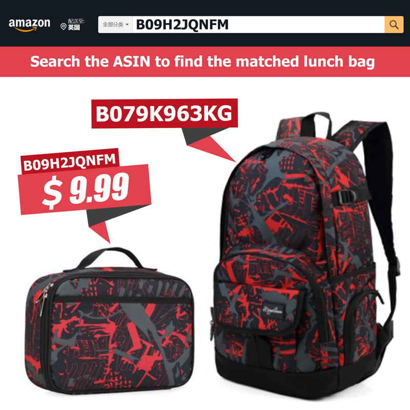 rickyh style School Backpack Travel Bag for Men & Women Lightweight College Back Pack with Laptop Compartmen New Red
