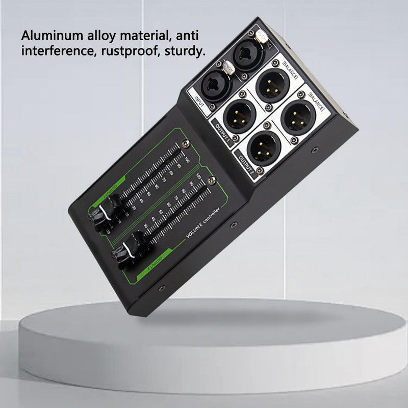 Professional Passive Volume Controller - Low Noise Audio Attenuator for Studio Recording, Live Sound Mixing | Compact Aluminum Alloy Design | Perfect for Sound Engineers & Studio Technicians