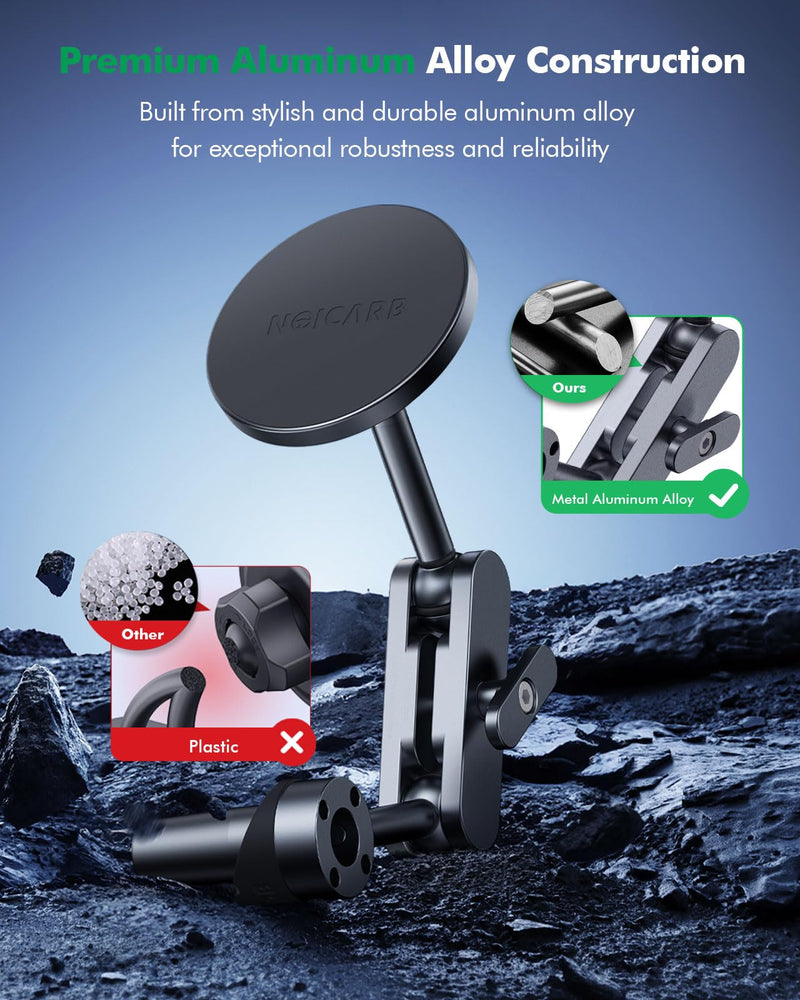 for Tesla Phone Mount,for Mag-Safe Door-Install Phone Holder, Compatible with Model Y/YL(2026-2019) & Model 3 (2023-2017), Magnetic Car Phone Mount for iPhone 17/16/15/14/13/12, Tesla Accessories 2025-2022 Model Y, 2023-2021 Model 3, Drive Seat