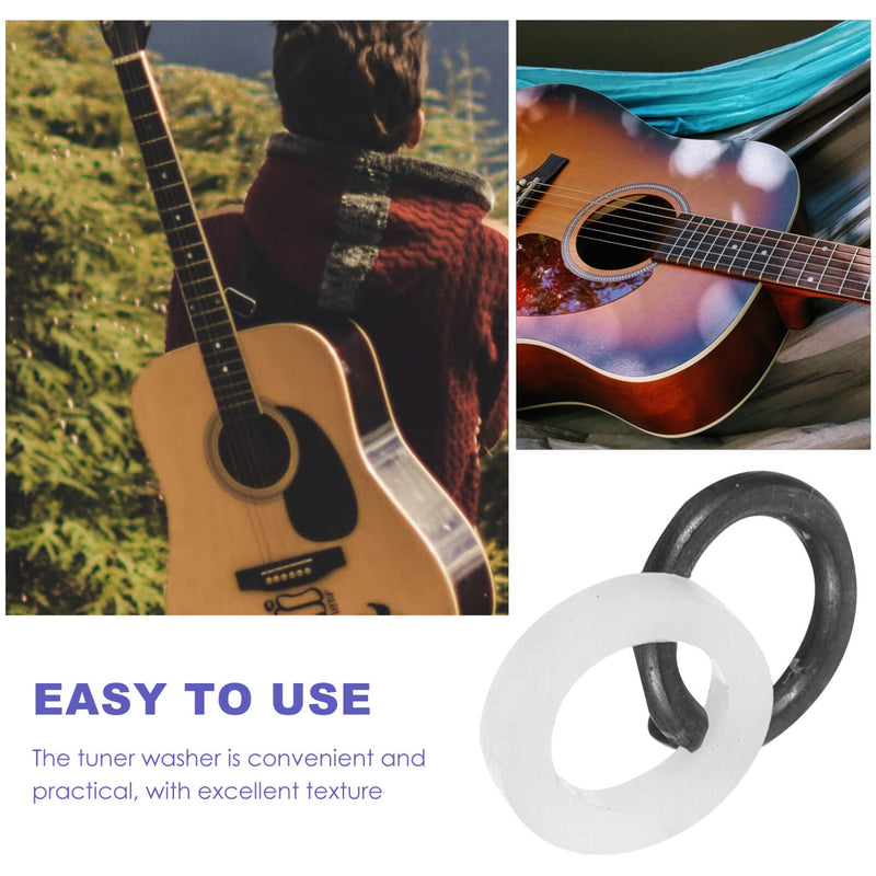 Guitar Tuner Spacer 24pcs Tuning Peg Tuner Washer Metal Tuner Spacer Accessory Plastic Tuner Gasket