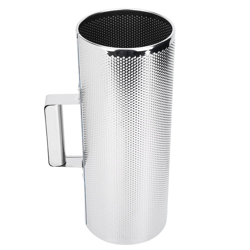Professional Stainless Steel Guiro with Scraper Musical Training Tool for Bands, Concert, Stage Performance - Silver