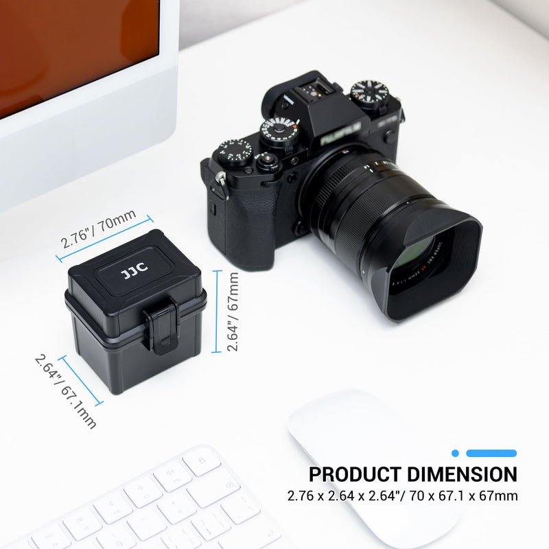 JJC Compact Camera Battery Case+Lens Filter Case up to 95mm