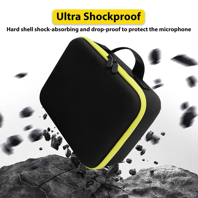 Shure SM7B and Podcast Microphone Case - Hard EVA Material, Bi-Directional Zipper, Compact Size for Easy Travel - Fits Shure SM7B, MV7, MV7X (Box Only)
