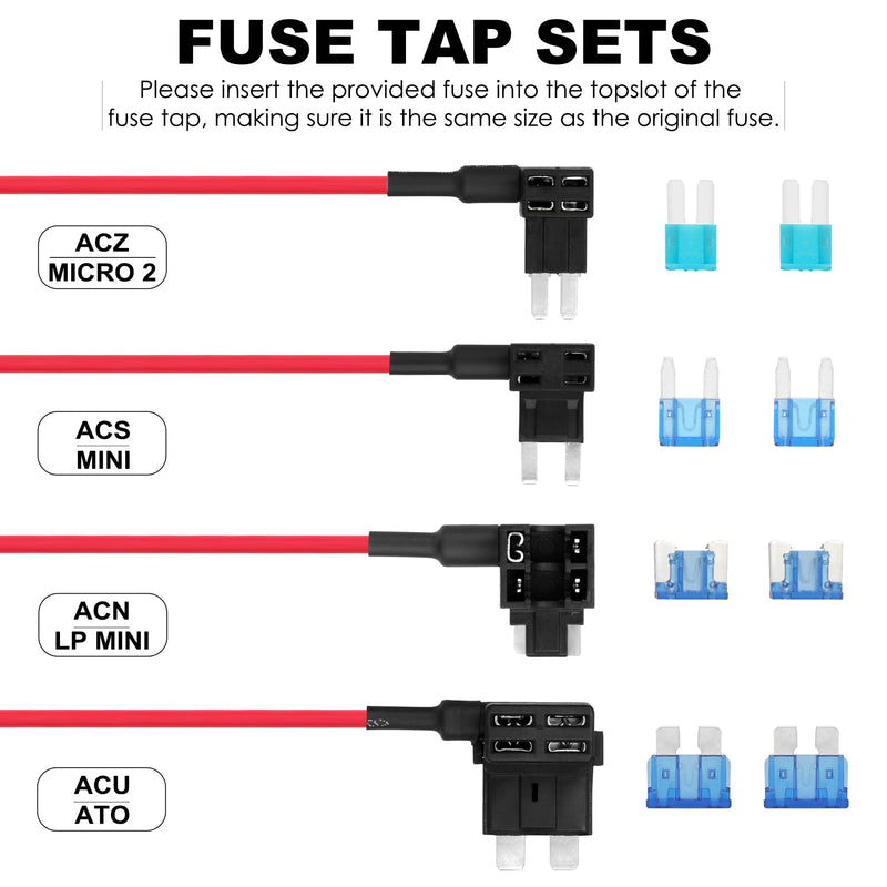 [AUSTRALIA] - Pelsee Dash Cam Hardwire Kit, Full Set Hard Wire Kit Fuse for P1 Duo Dash Cam Only, 12V-24V to 5V Car Dash Camera Charger Power Cord, 4 Fuse Cable and Installation Tool 