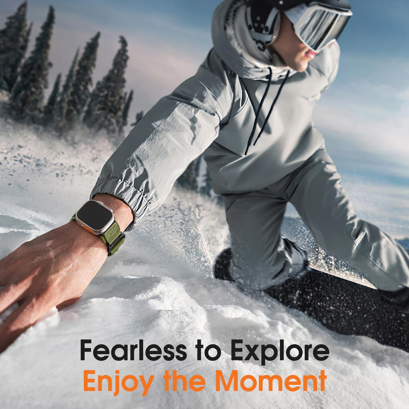 Bandletic Nylon Band and Fidlock Mag Strap Compatible with Apple Watch