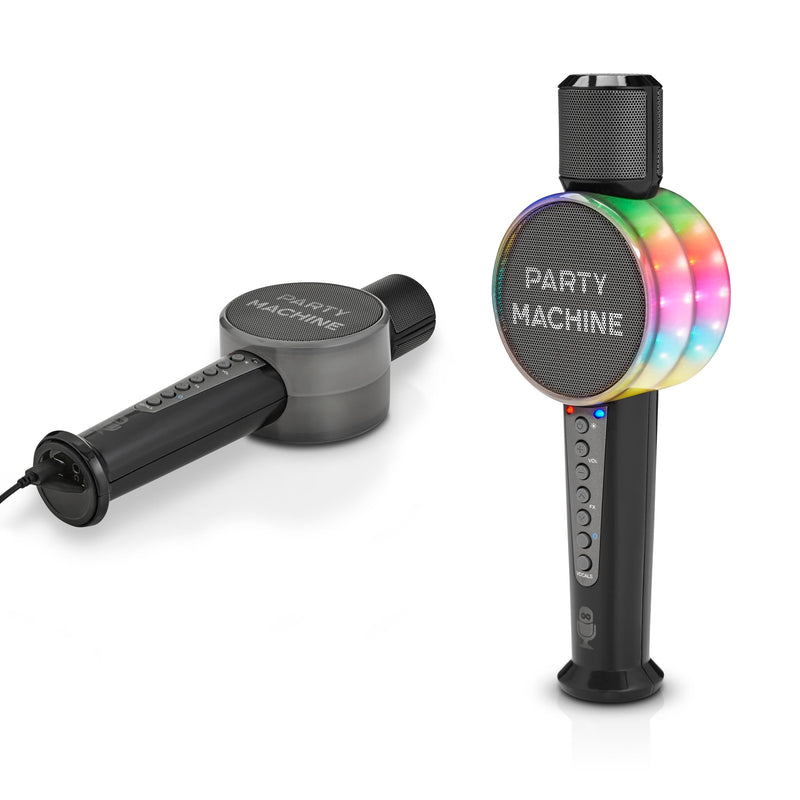 Singing Machine SMM548C Party Machine Duet Microphones with Bluetooth, Voice Changers, LED Lights