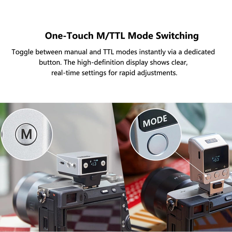 Godox iT20 S IT20S TTL Auto Mini Flash for Sony ZV-1 / ZV-E10 / ZV-1 II TTL/Manual Modes with USB-C Rechargeable 300mAh Battery,1.5s Recycle,Hot Shoe Triggering for Sony A7C A6400 A6000 (Silver)