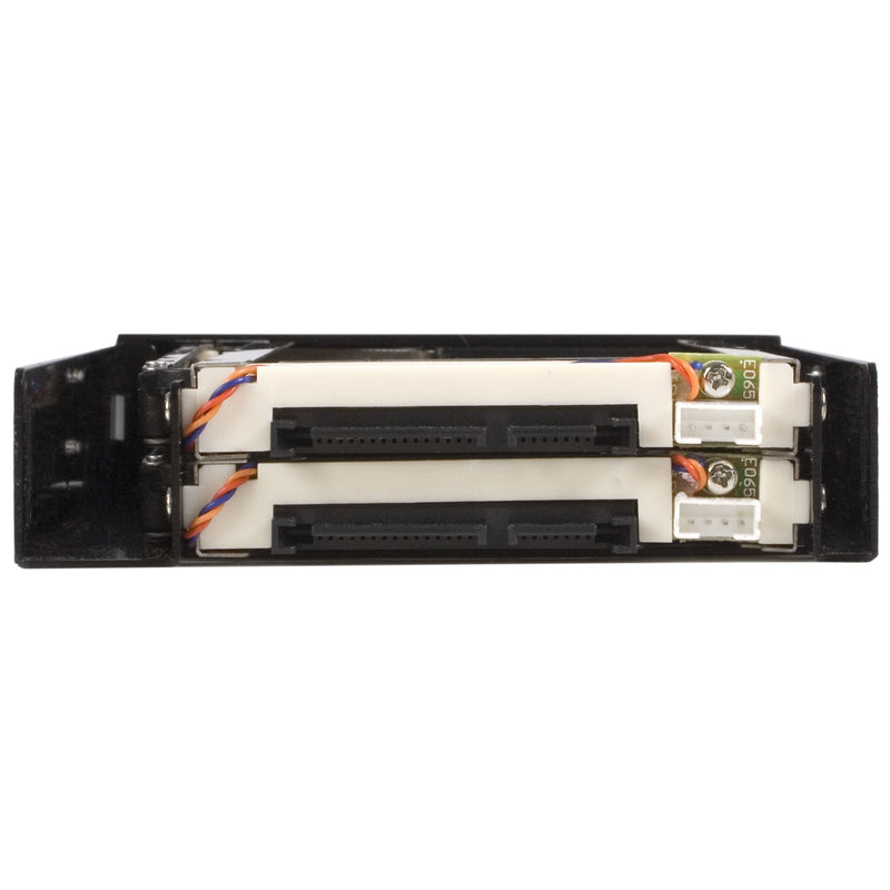 StarTech.com 2 Drive 2.5in Trayless Hot Swap SATA Mobile Rack Backplane - Dual Drive SATA Mobile Rack Enclosure for 3.5 HDD (HSB220SAT25B), Black Single