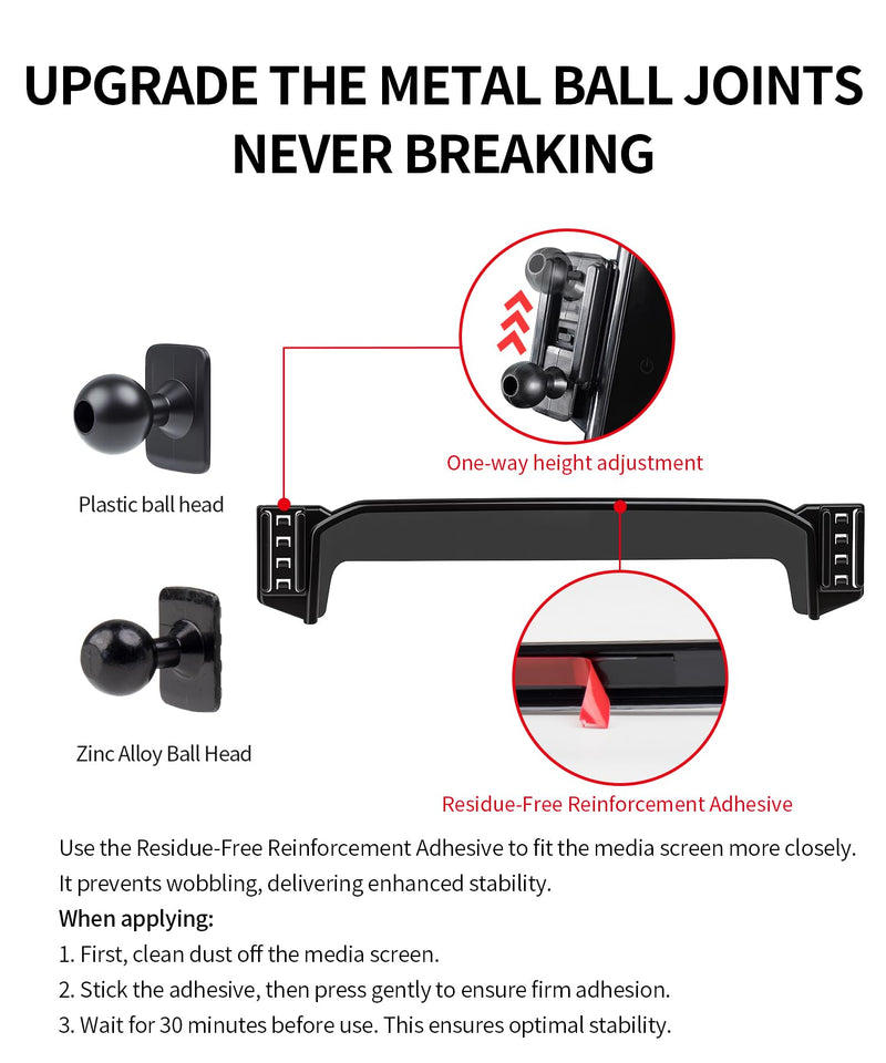 Car Phone Holder for Nissan Rogue 2021-2023 Magsafe Accessories, 9" Screen | Magnetic Cell Phone Mount Clip Compatible with iPhone, 3D fit Stable Dashboard GPS Navigation Bracket Cradle 360° Rotation