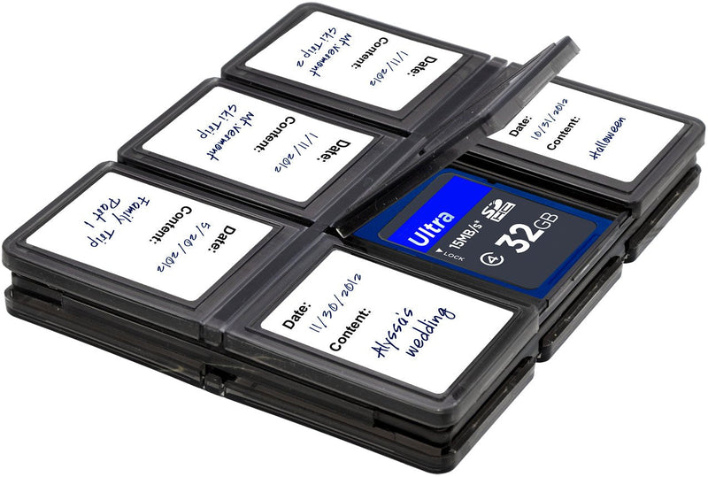 XIT XTMCASE 12 Piece SD/SDHC Memory Card Hard Plastic Case