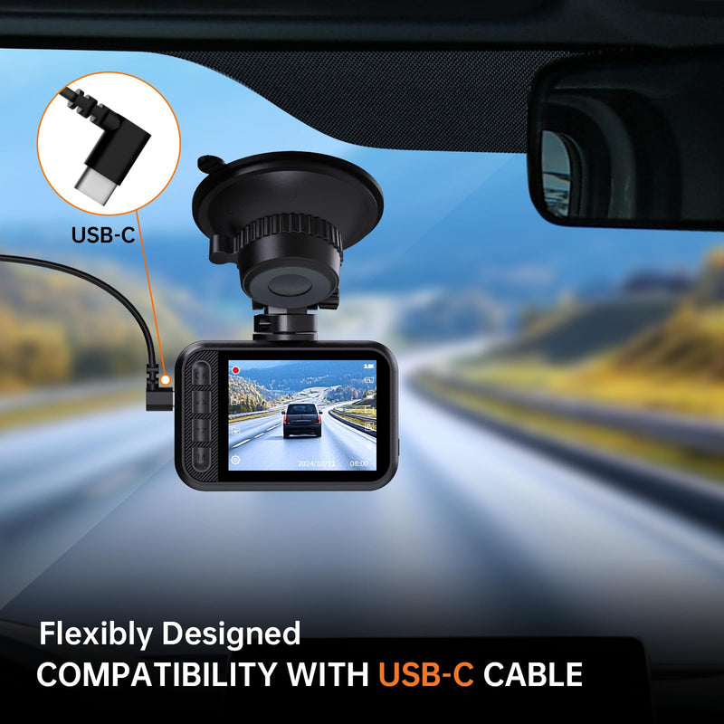 [AUSTRALIA] - Dash Cam Front and Rear, 2.5K Dual Dash Camera for Cars, 2560P Mini Car Camera, 2 inch IPS Screen, 32GB Card Included, WDR Night Vision, 24 Hours Parking Monitor, G-Sensor, Support 256 GB Max 