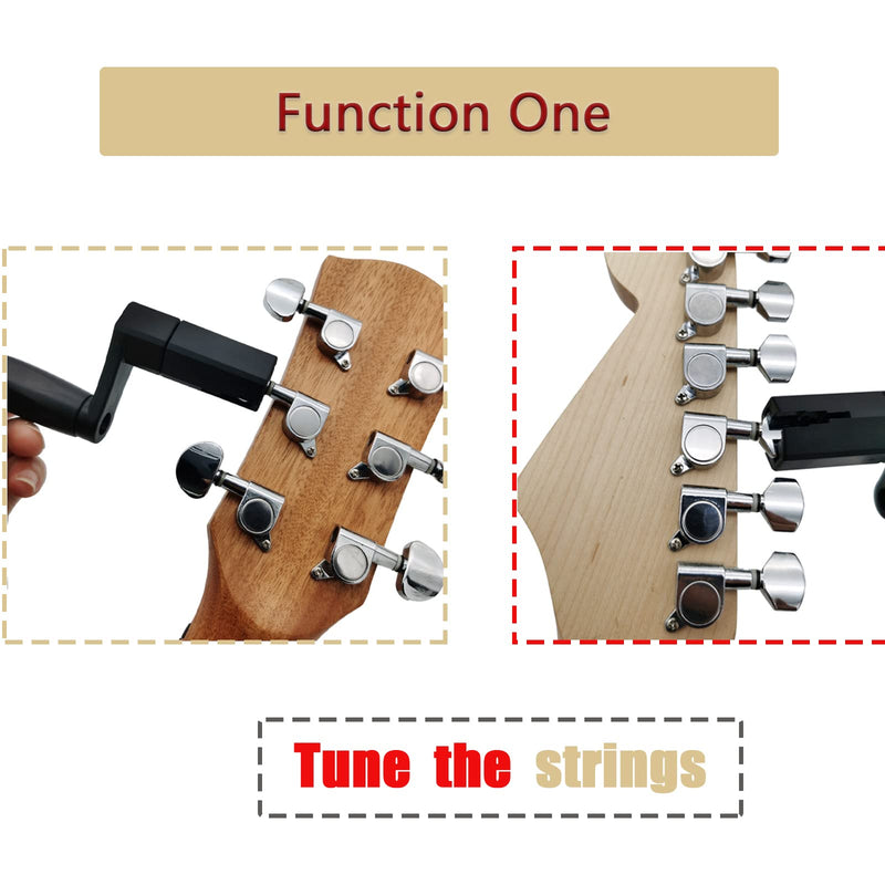 [AUSTRALIA] - Guitar String Pegs Winder, Multifunctional Guitar String Winder with Detachable Drill Bit for Guitar Ukulele Electric String Winder, Guitar Accessories 