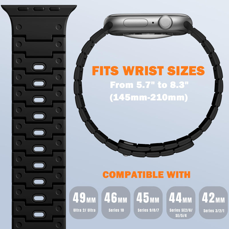 Bandletic Magnetic Band and Nylon Strap Compatible with Apple Watch